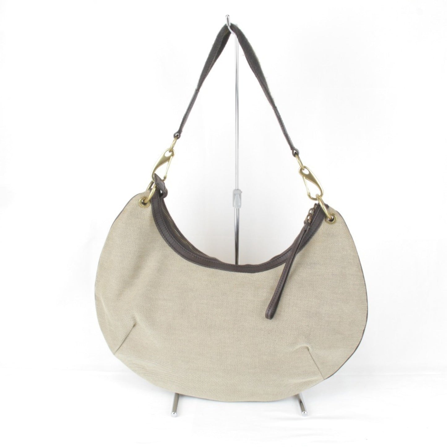 Gucci Khaki Canvas Handbag ()