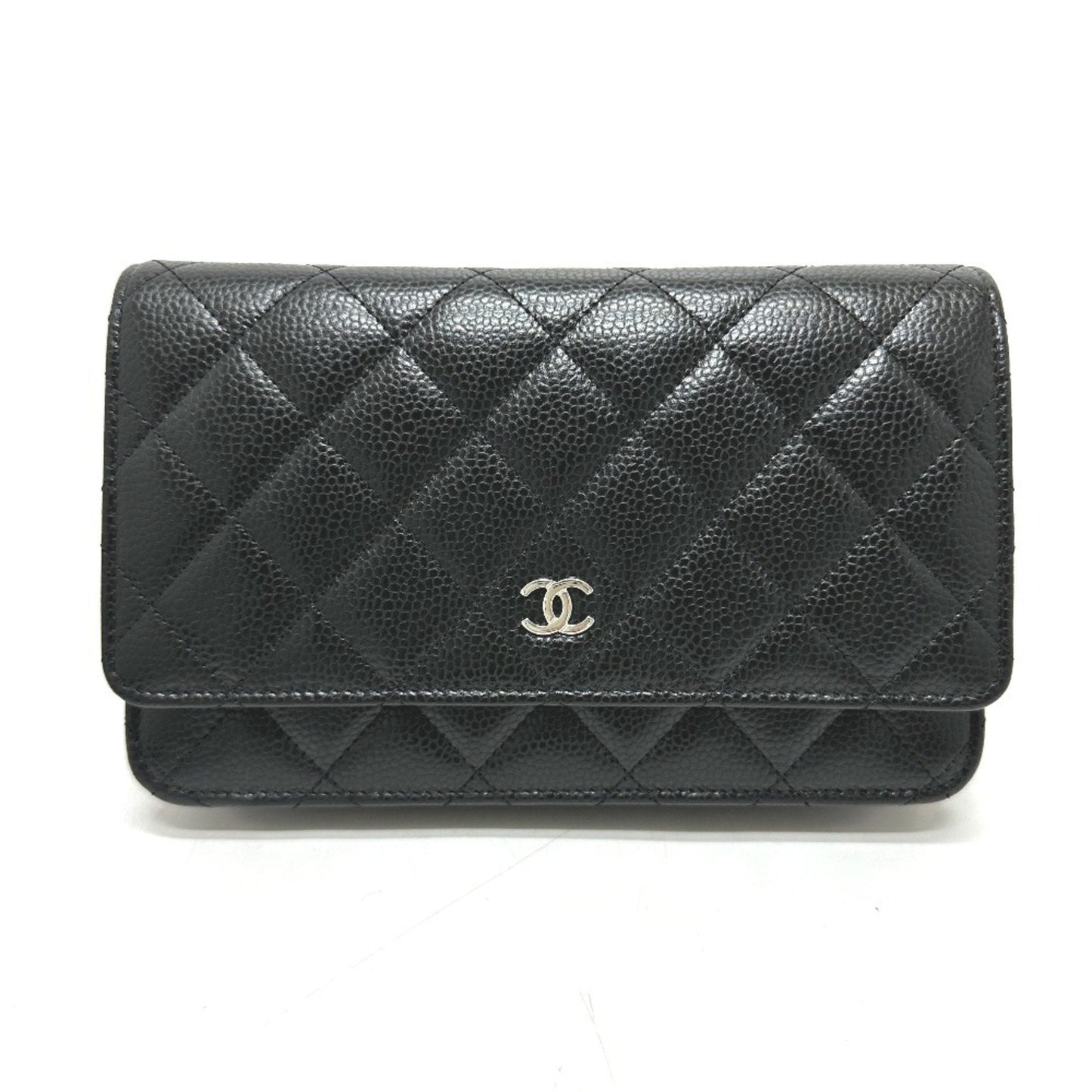 Chanel Black Caviar Leather Shoulder Bag ()