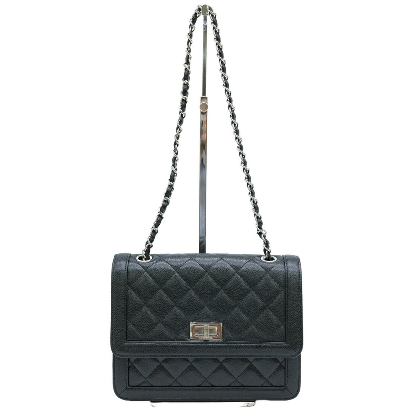 Chanel Black Caviar Leather Shoulder Bag ()