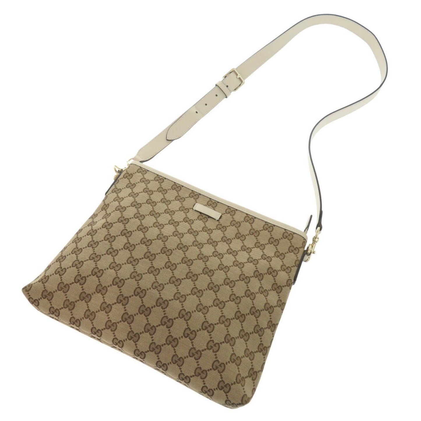 Gucci Beige Gg Canvas Shoulder Bag ()