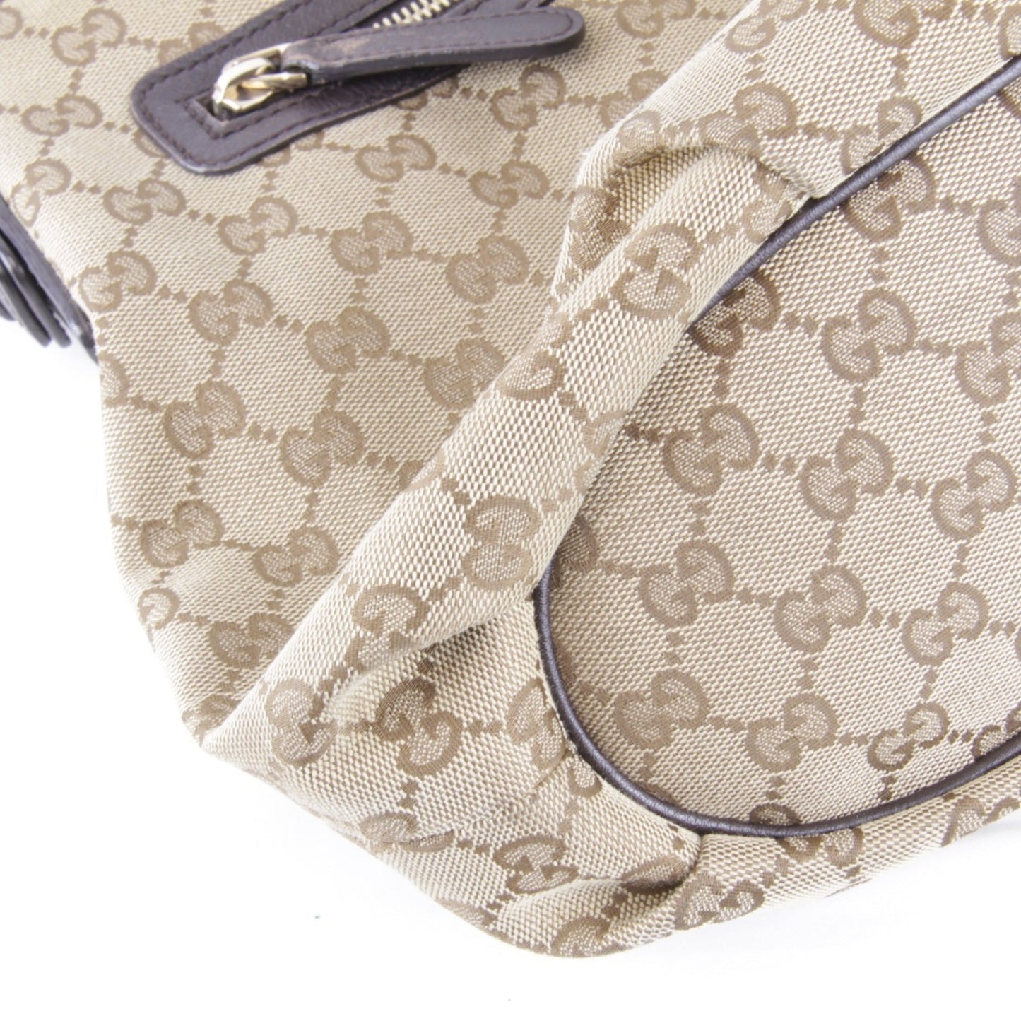 Gucci Brown Gg Canvas Shoulder Bag ()