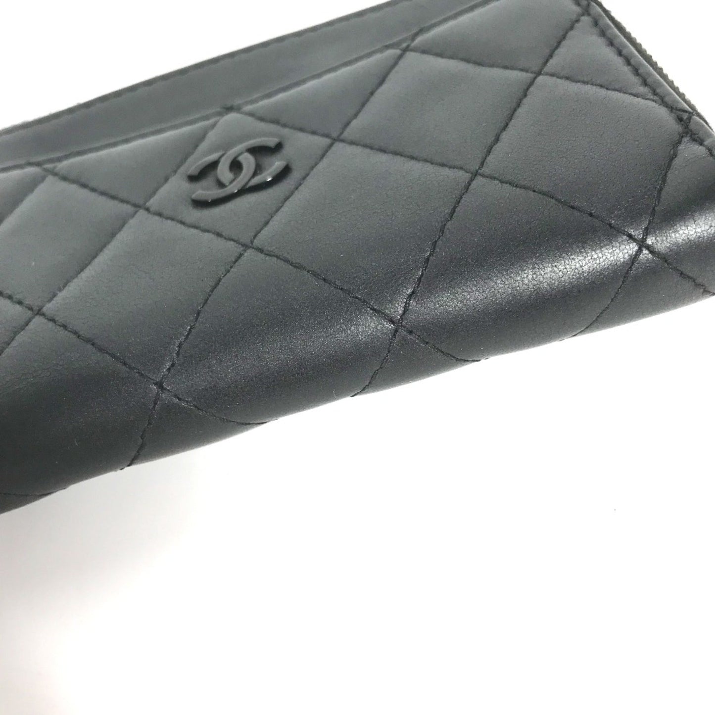 Chanel Black Leather Coin Purse/Coin Case ()