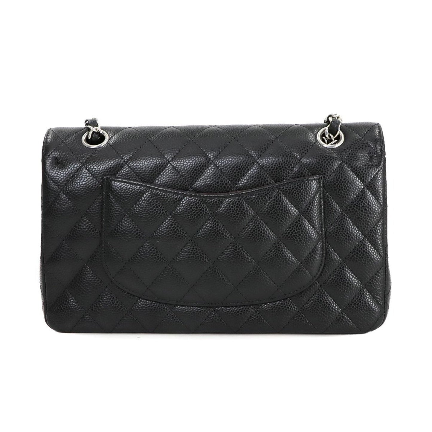 Chanel Black Grained Calfskin Shoulder Bag ()