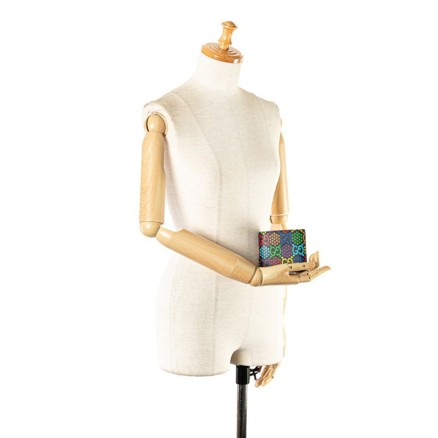 Gucci Black Multi-Color Pvc Wallet (Bi-Fold) ()