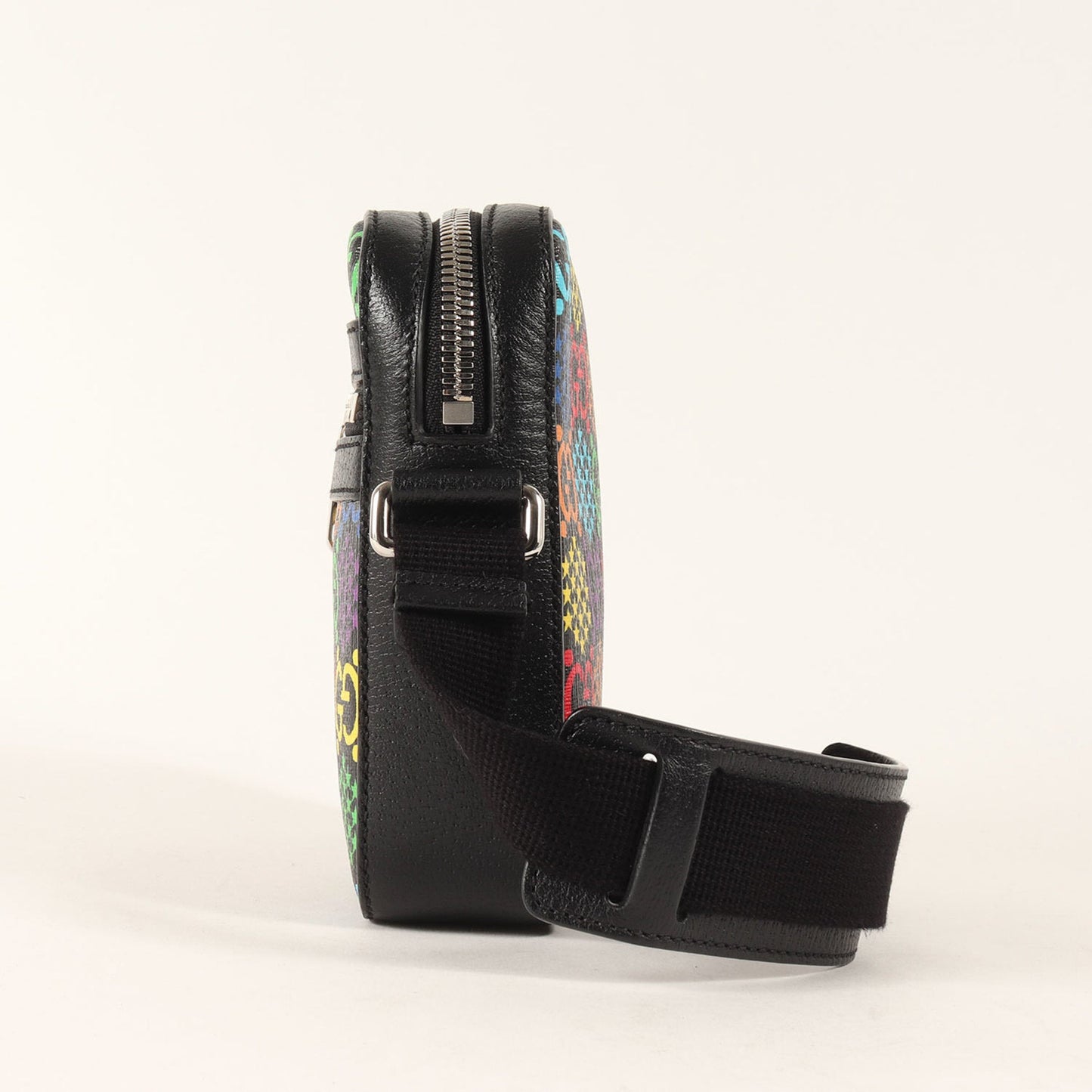 Gucci Black Multi-Color Leather Shoulder Bag ()