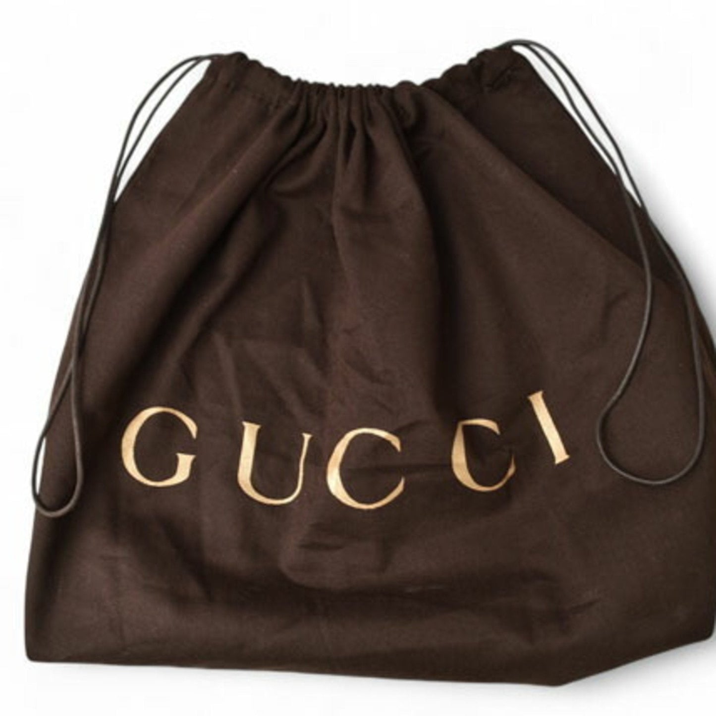 Gucci Beige Black Leather Handbag Tote Bag ()