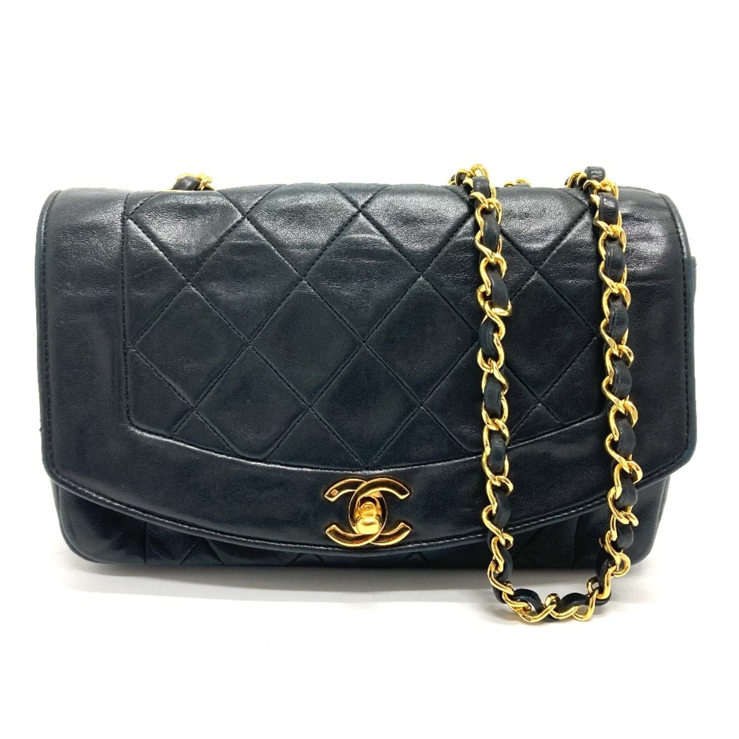 Chanel Black Leather Shoulder Bag ()