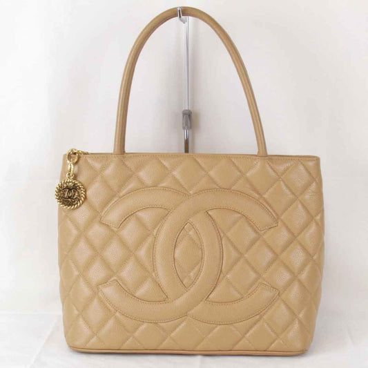 Chanel Brown Grained Calfskin Tote Bag ()
