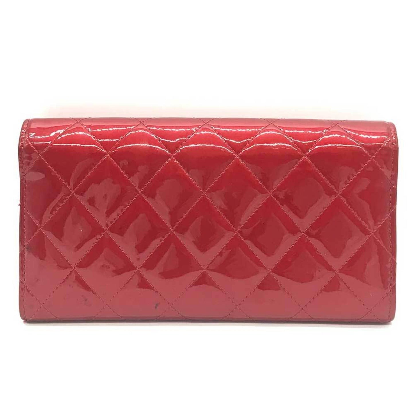 Chanel Matelasse Bordeaux Wine Leather Long Wallet (Bi-Fold) ()