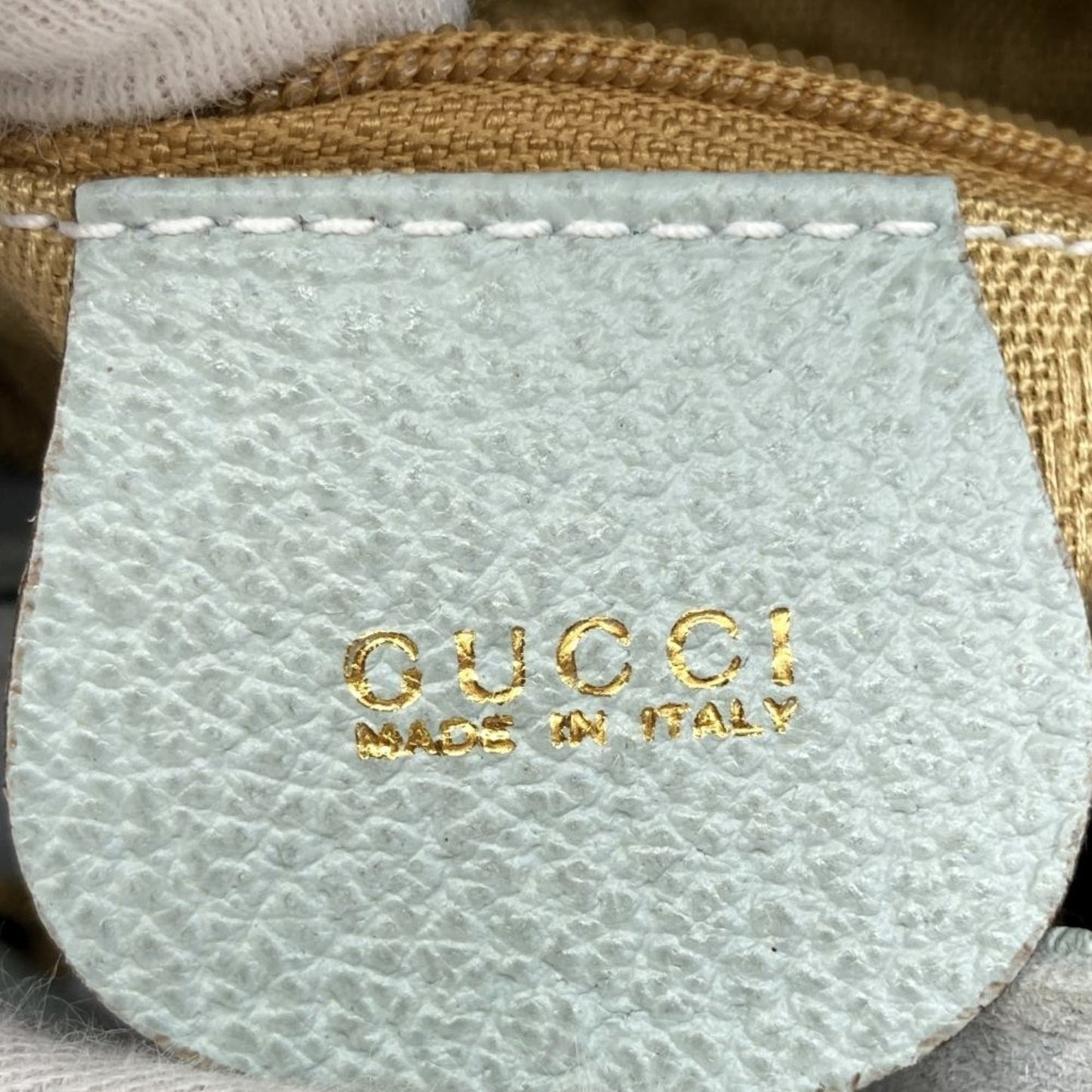 Gucci Blue Suede Leather Backpack ()