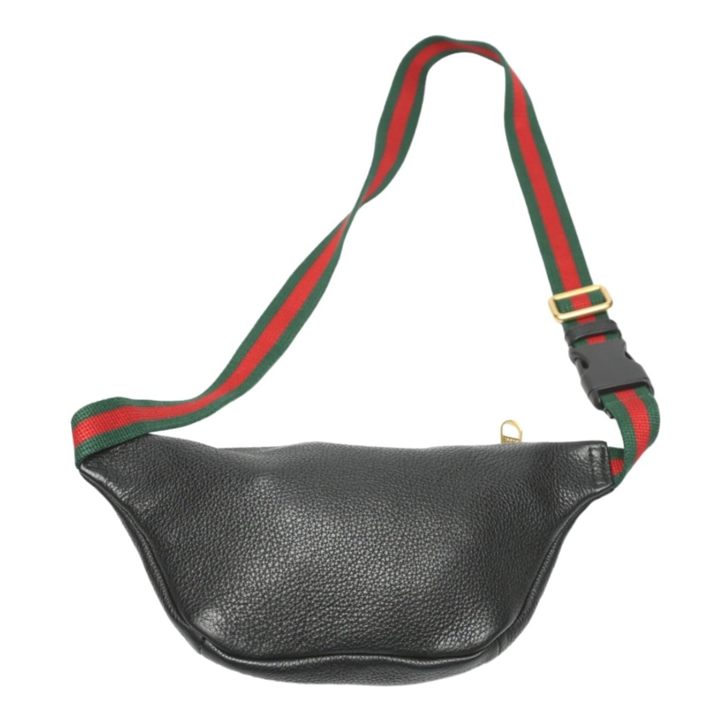 Gucci Black Leather Fanny Pack Pouch ()