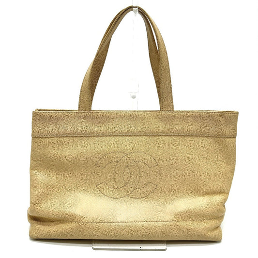 Chanel Beige Leather Tote Bag ()