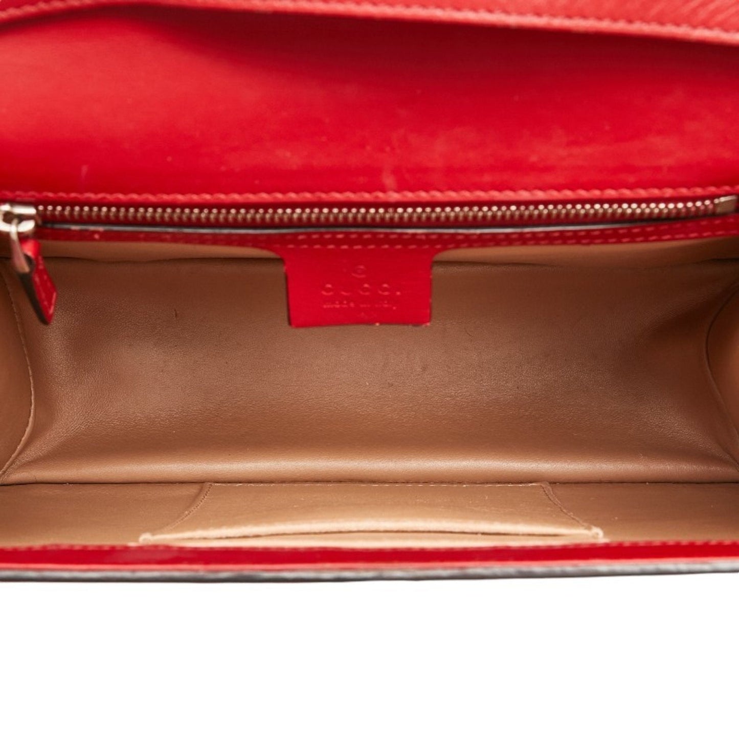 Gucci Red Color Leather Handbag Shoulder Bag ()