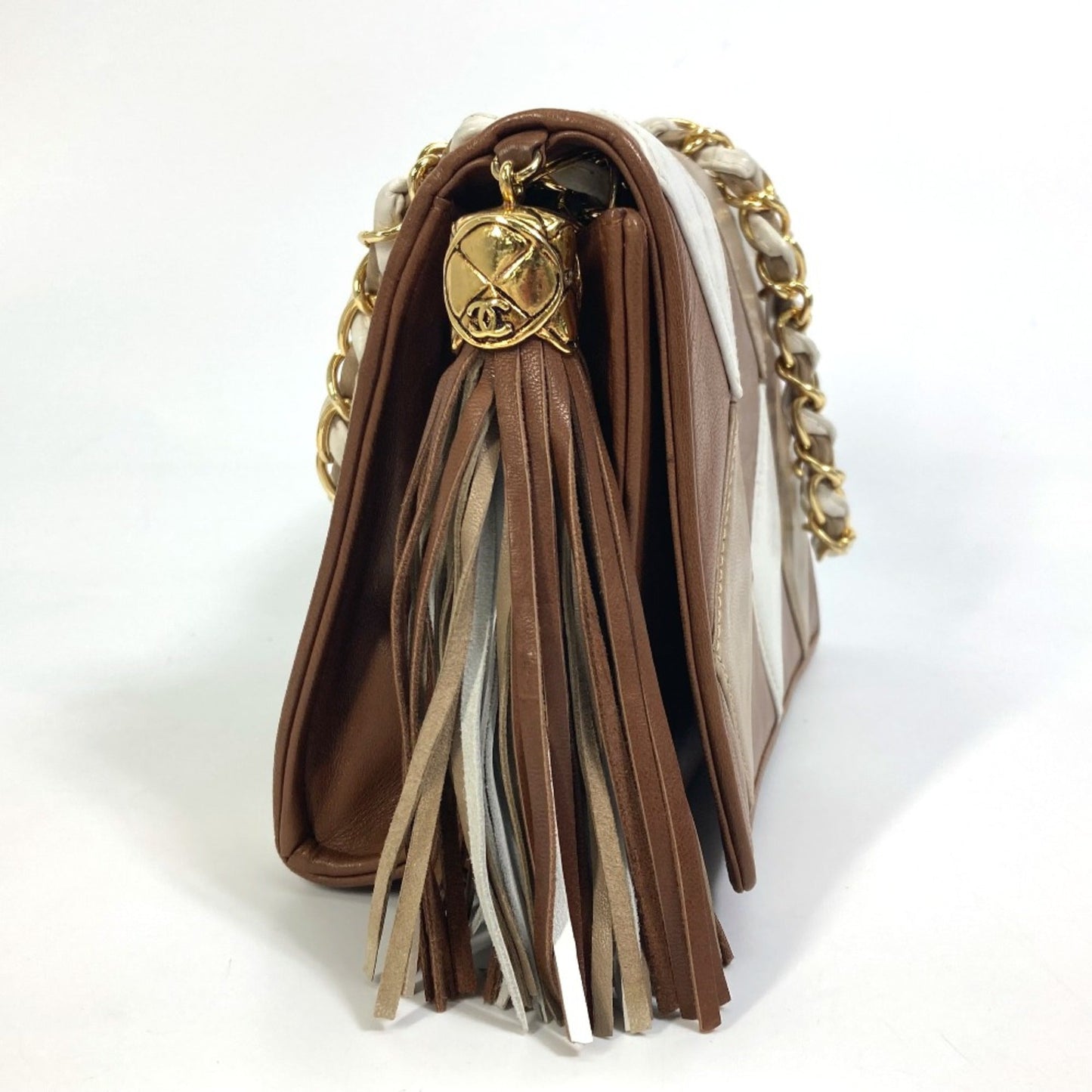 Chanel Brown Leather Shoulder Bag ()