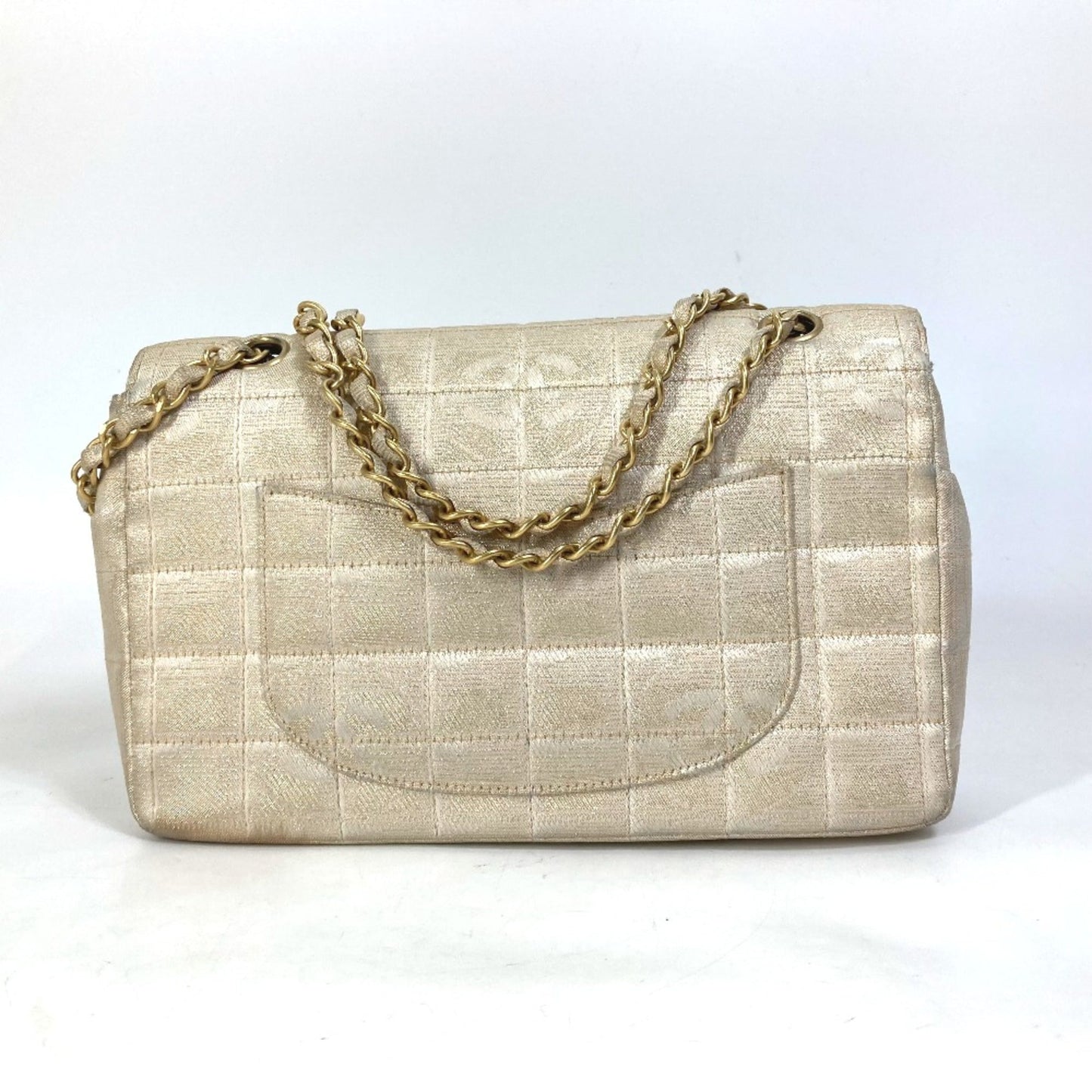 Chanel Beige Cloth Shoulder Bag ()