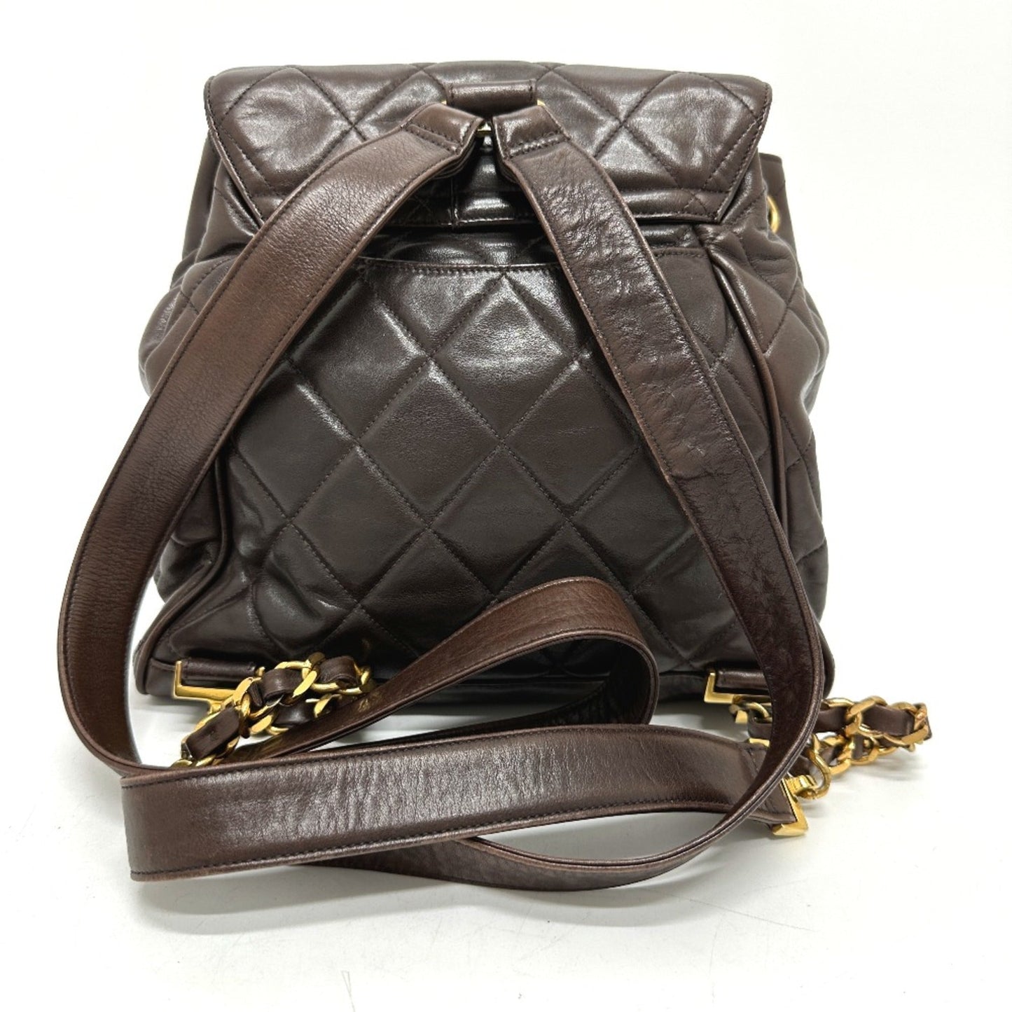 Chanel Brown Leather Backpack ()