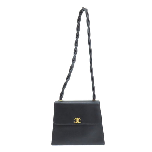 Chanel Black Caviar Leather Shoulder Bag ()