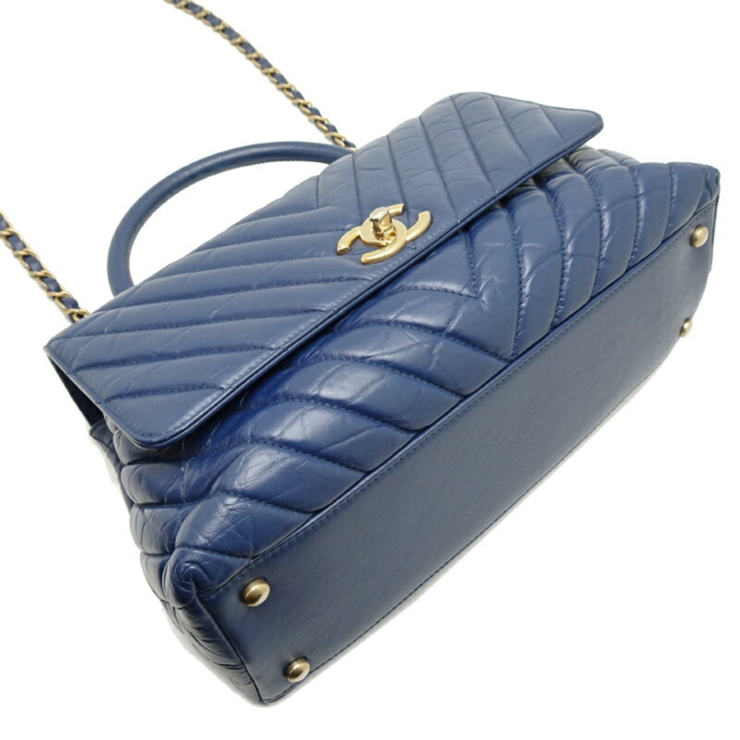 Chanel Blue Leather Handbag ()