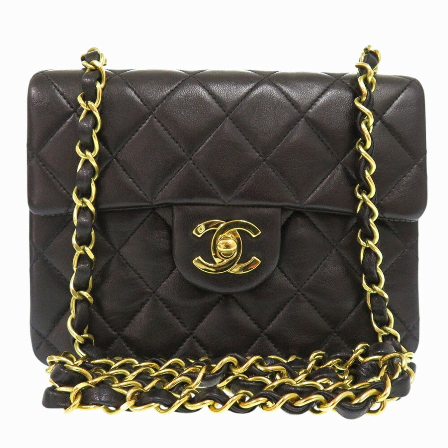 Chanel Black Leather Shoulder Bag ()