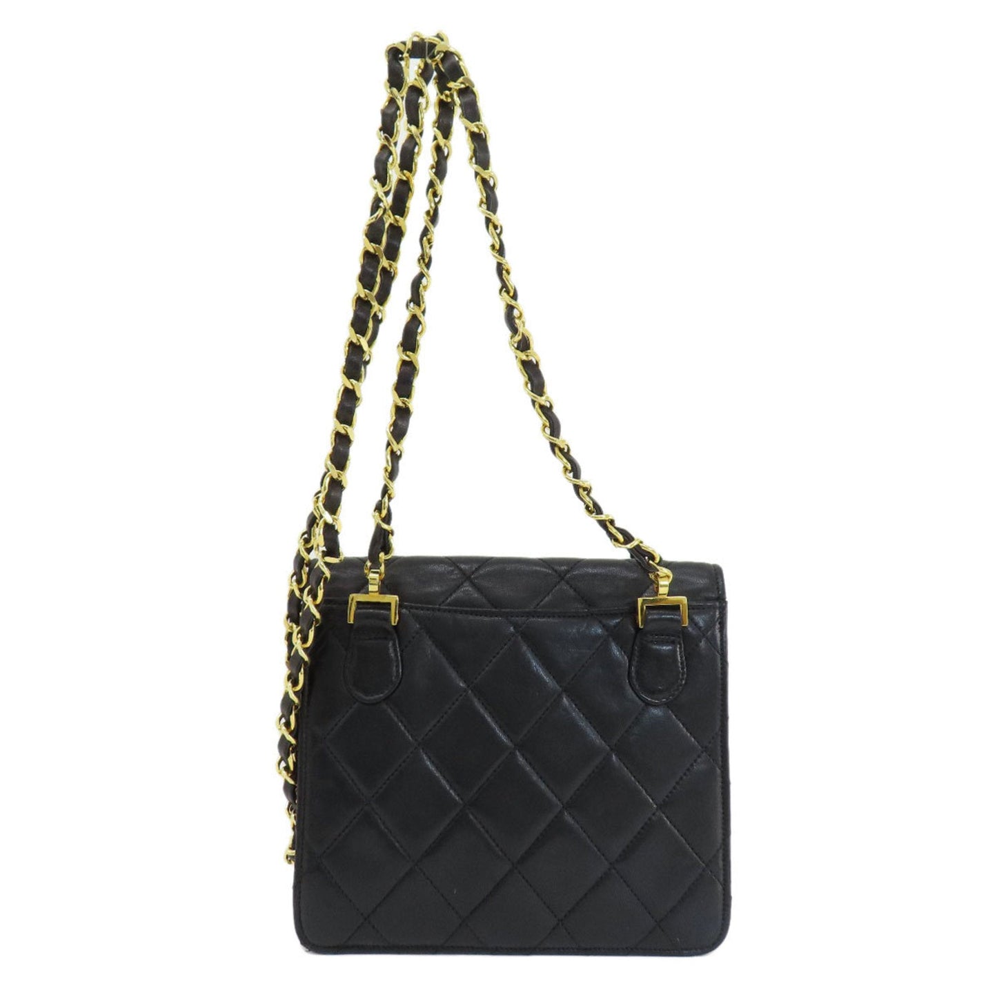 Chanel Black Leather Shoulder Bag ()