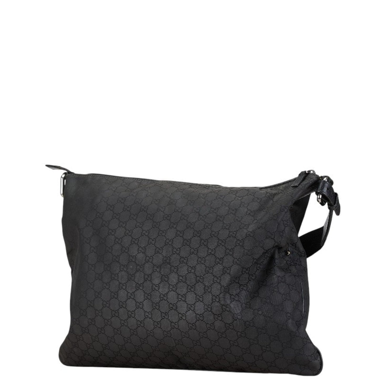 Gucci Black Nylon Leather Shoulder Bag ()