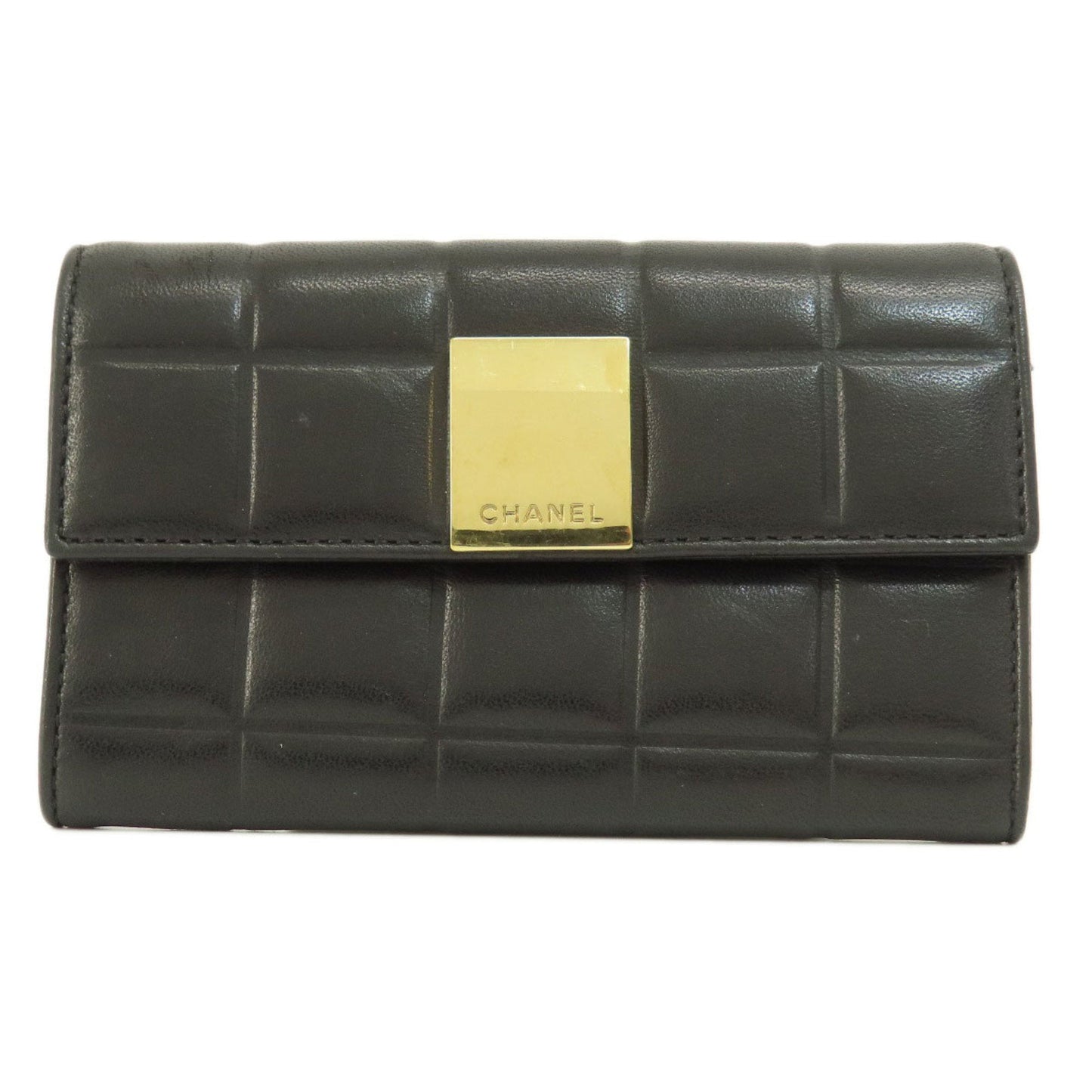 Chanel Black Leather Wallet (Bi-Fold) ()