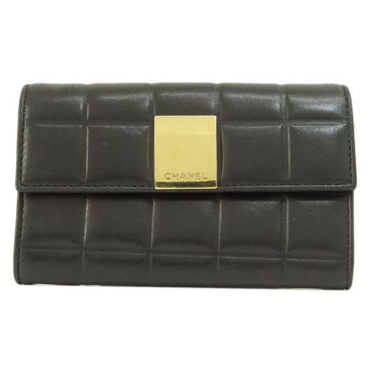 Chanel Black Leather Wallet (Bi-Fold) ()