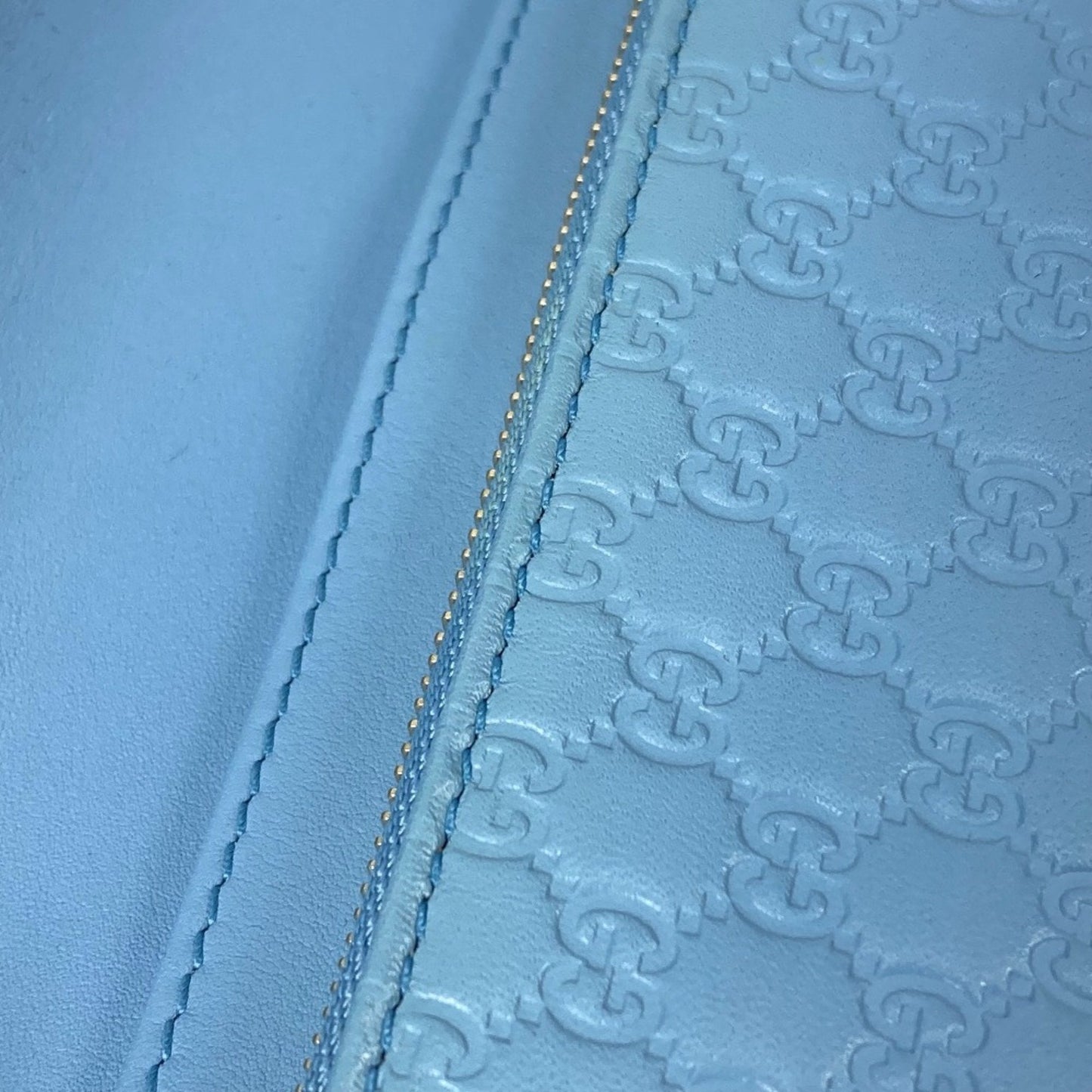 Gucci Blue Leather Shoulder Bag ()