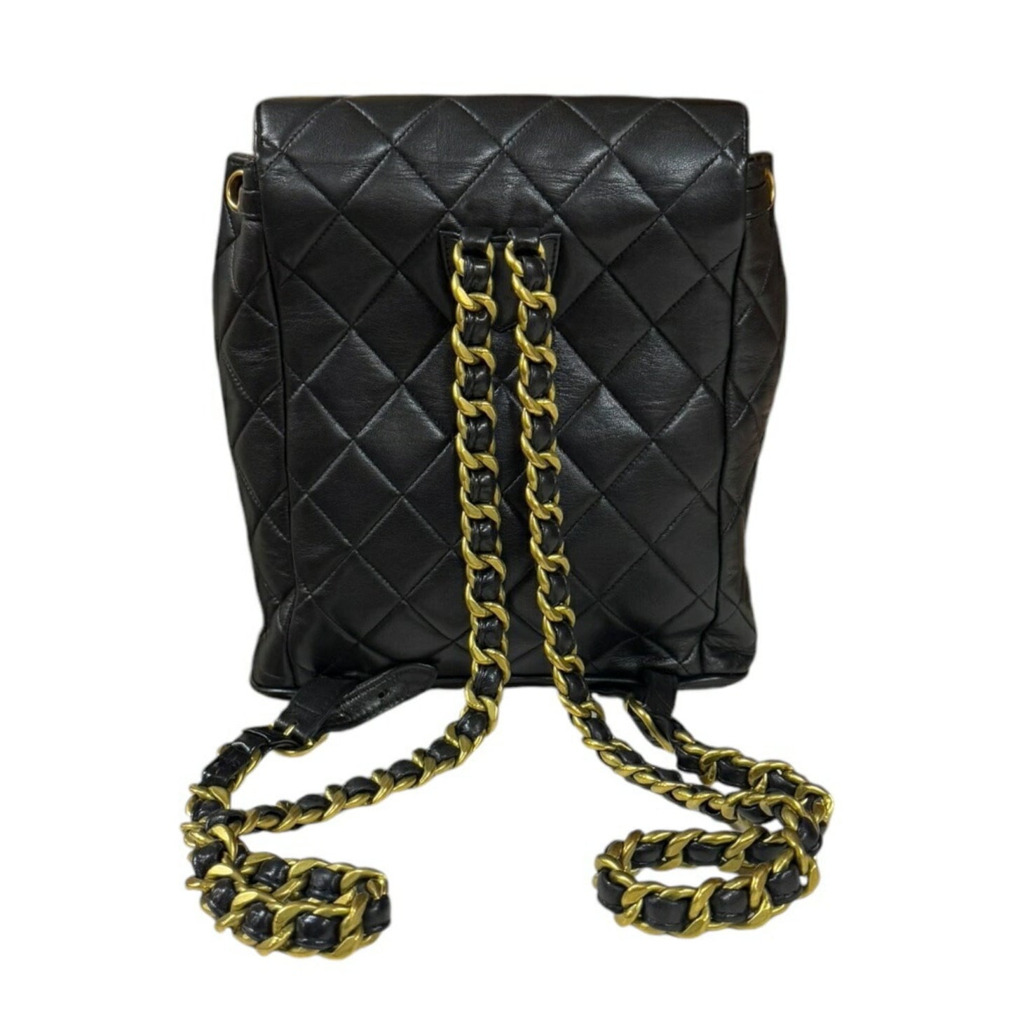 Chanel Black Leather Backpack ()