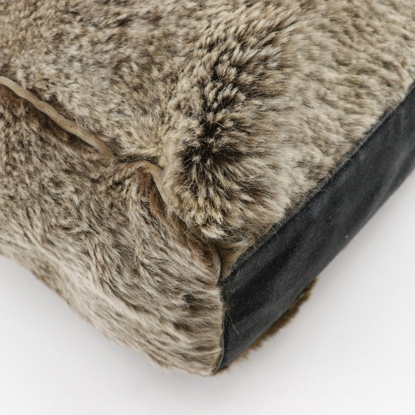 Chanel Brown Fur Handbag Tote Bag ()