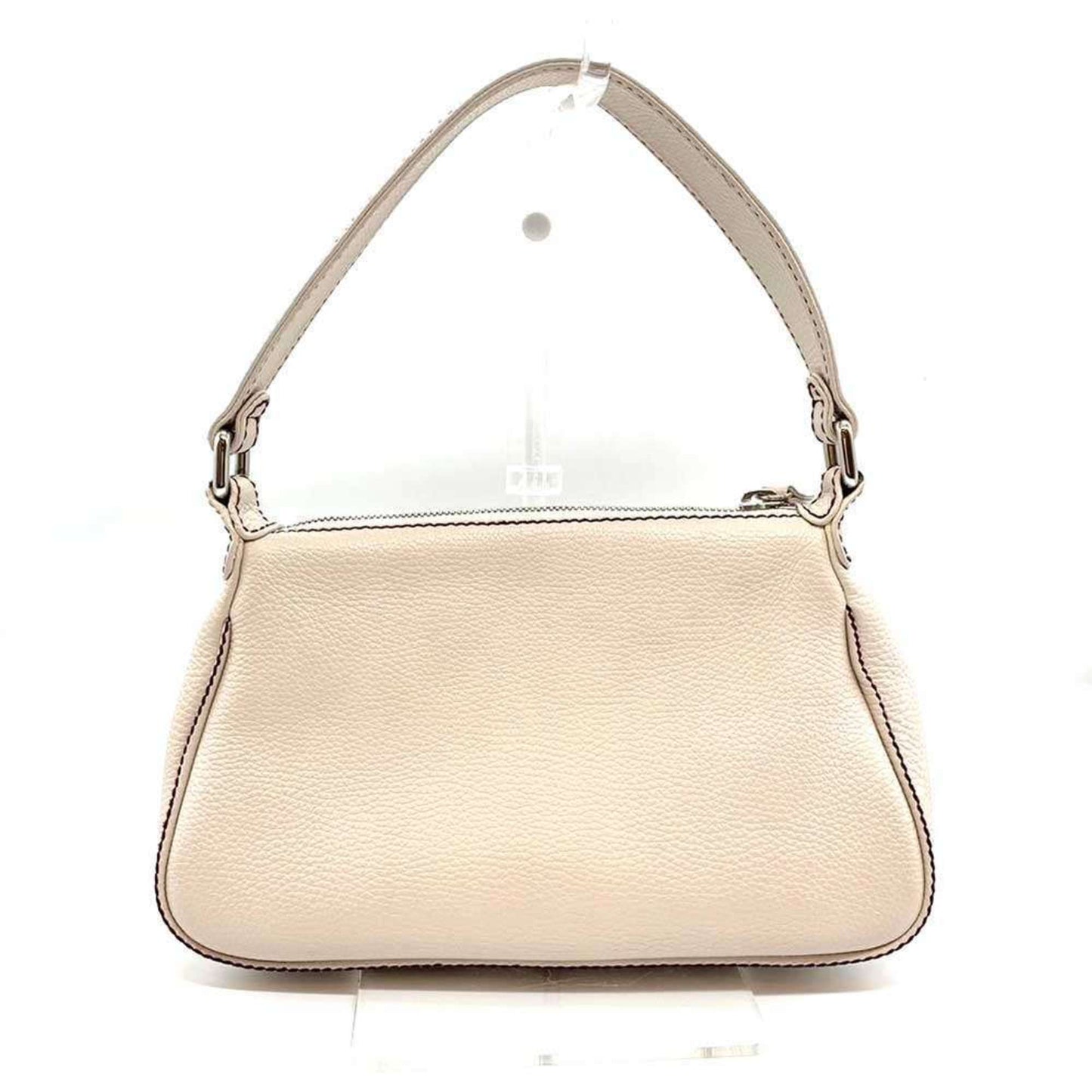 Chanel White Leather Shoulder Bag ()