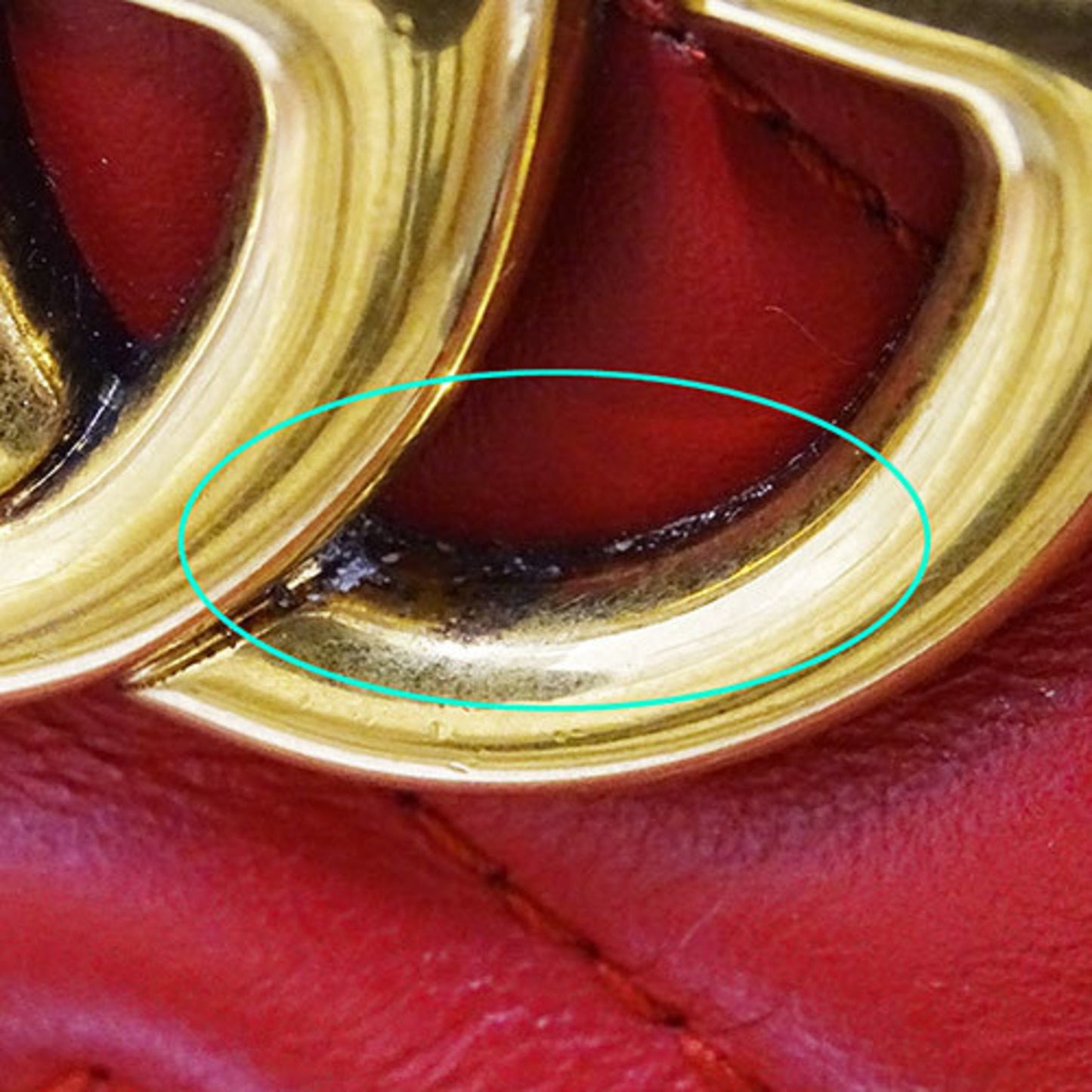 Gucci Gg Marmont Red Color Leather Shoulder Bag ()