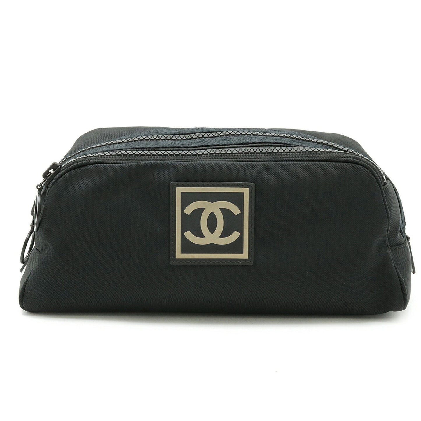 Chanel Black Nylon Canvas Pouch ()