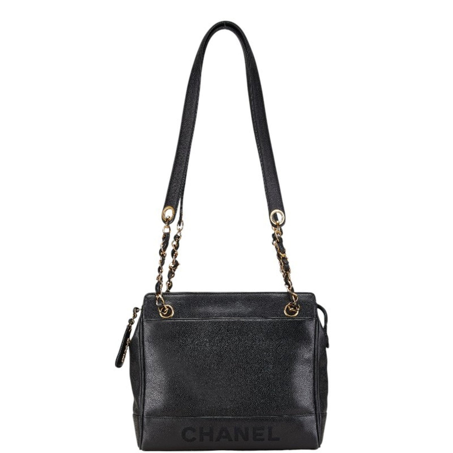 Chanel Black Grained Calfskin Tote Bag ()