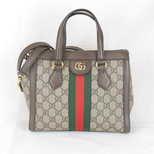 Gucci Brown Gg Supreme Canvas Shoulder Bag ()