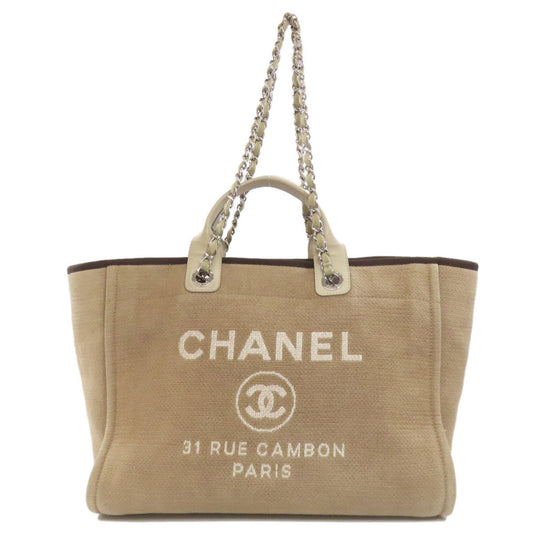 Chanel Brown Canvas Tote Bag ()