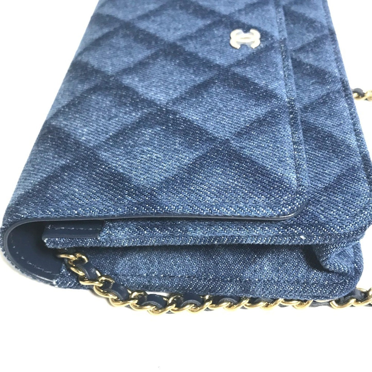 Chanel Blue Denim Shoulder Bag ()