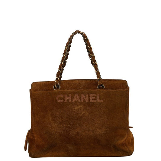 Chanel Brown Suede Tote Bag ()