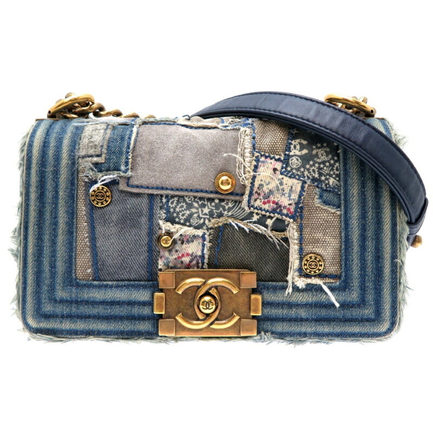 Chanel Blue Denim Shoulder Bag ()