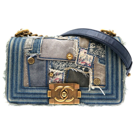 Chanel Blue Denim Shoulder Bag ()