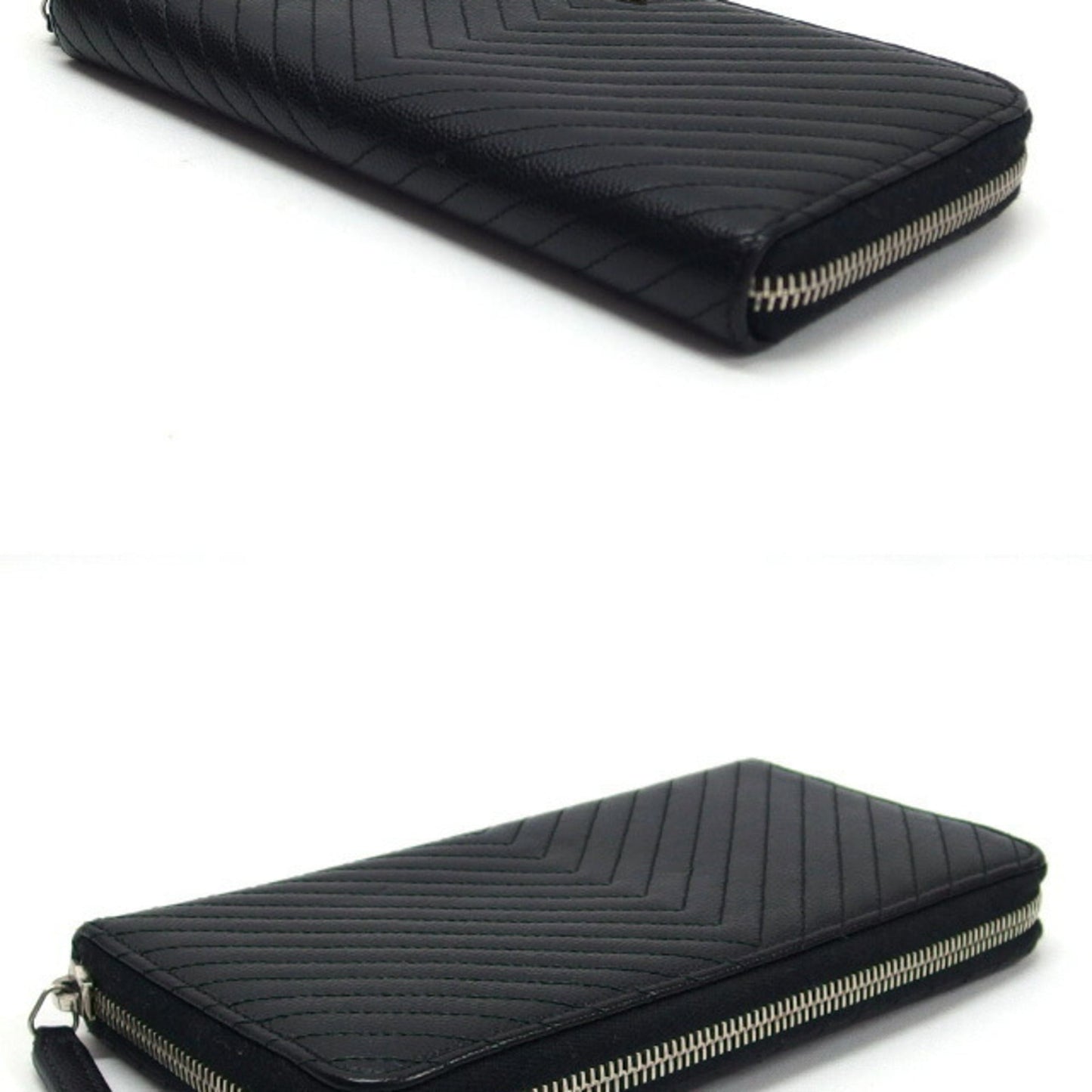 Chanel Black Grained Calfskin Coin Purse/Coin Case ()