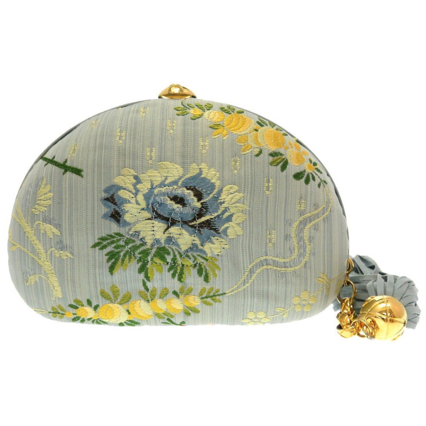 Chanel Blue Canvas Clutch Bag ()