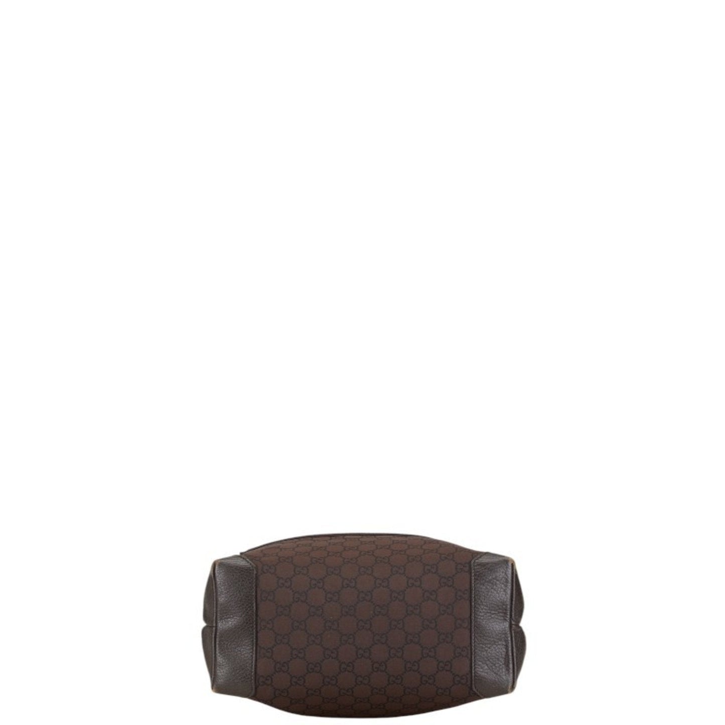 Gucci Brown Canvas Leather Shoulder Bag Tote Bag ()