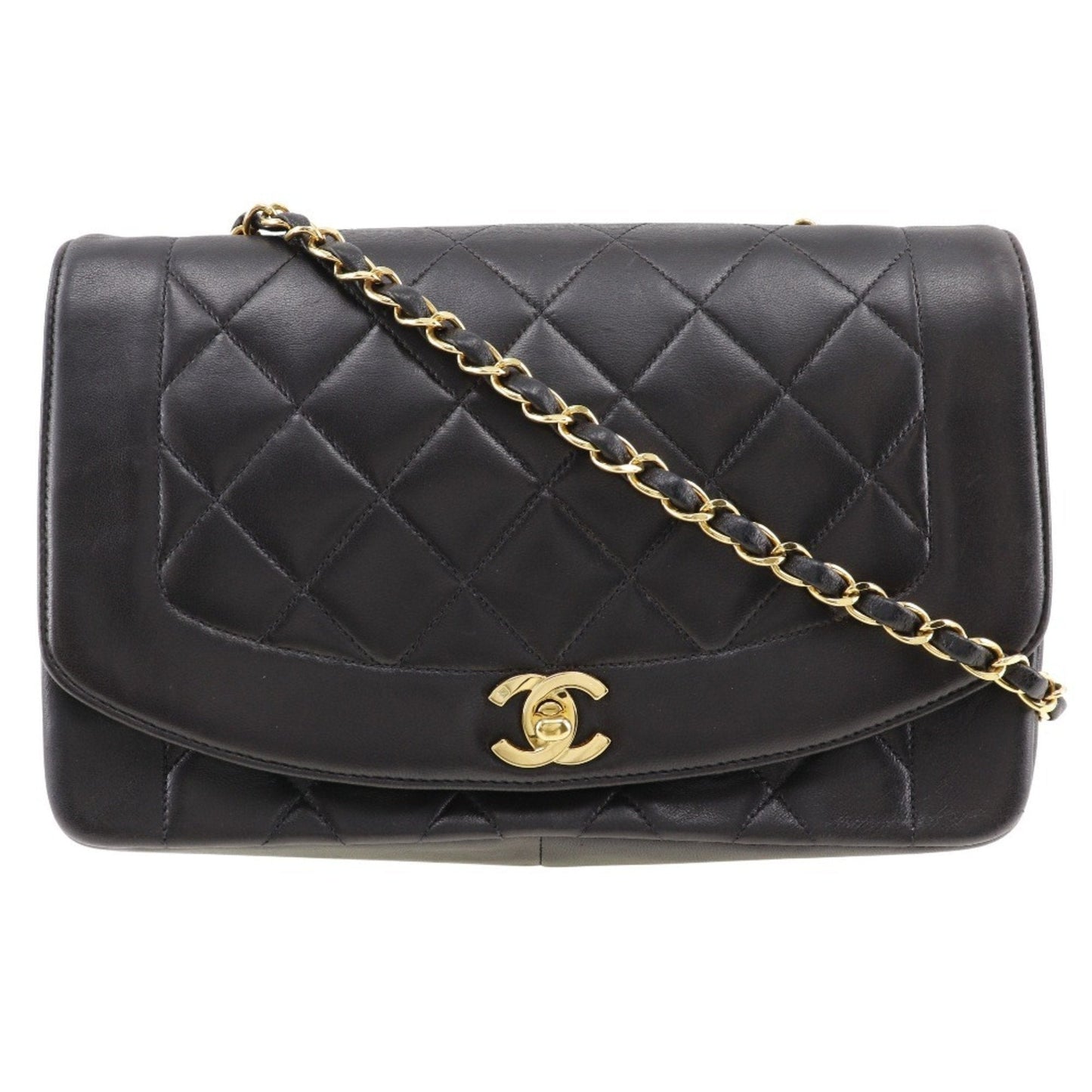 Chanel Black Leather Shoulder Bag ()