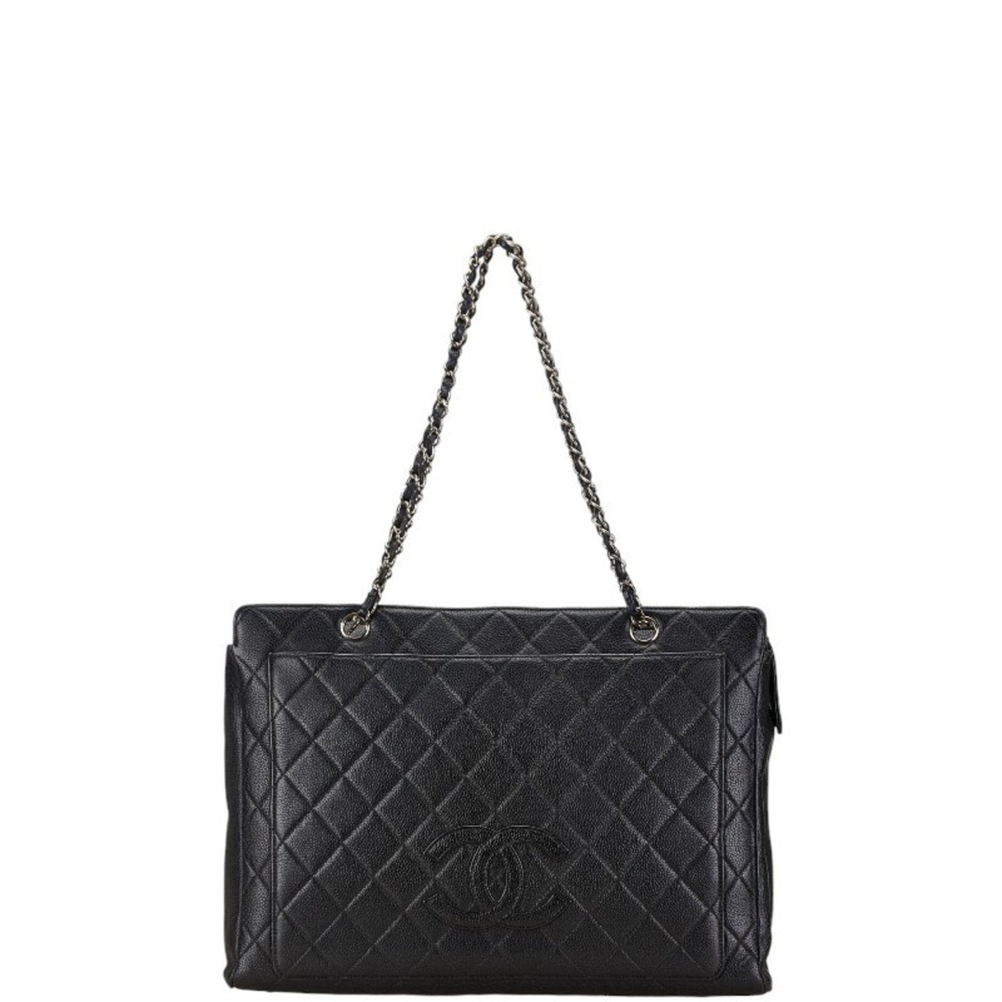 Chanel Black Caviar Leather Tote Bag ()