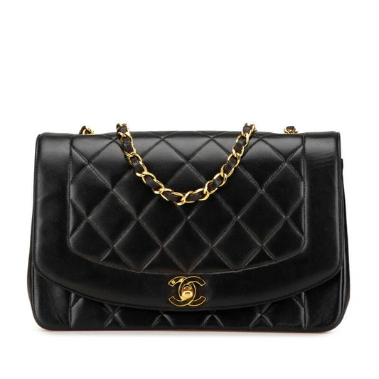 Chanel Black Leather Shoulder Bag ()