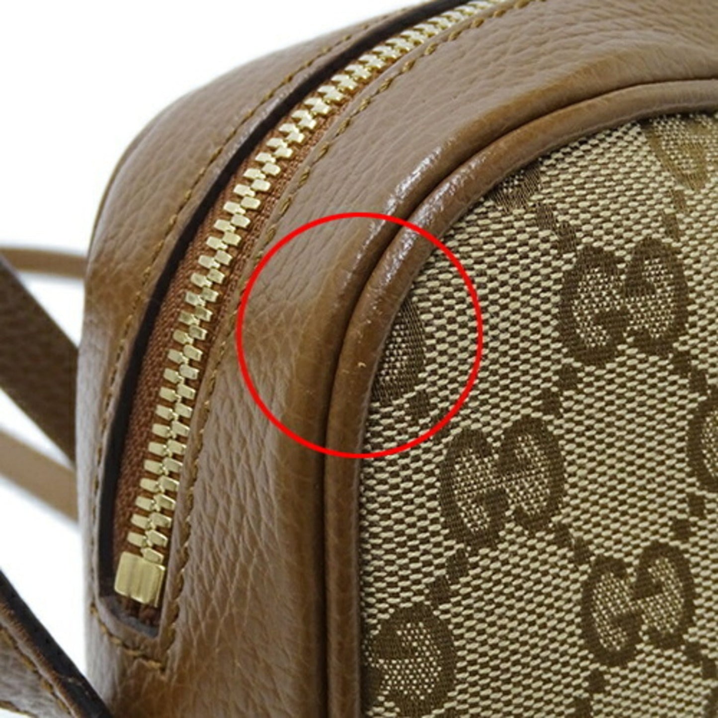 Gucci Gg Canvas Beige Brown Gg Canvas Shoulder Bag ()