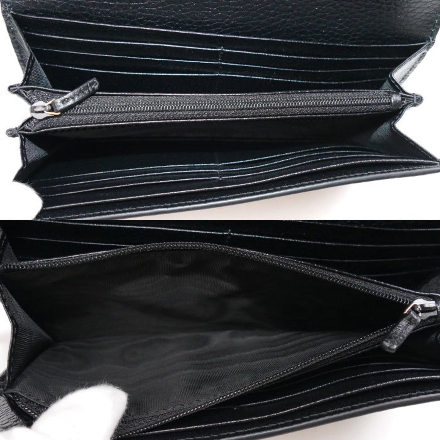 Gucci Beige Black Gg Supreme Canvas Leather Coin Purse/Coin Case ()