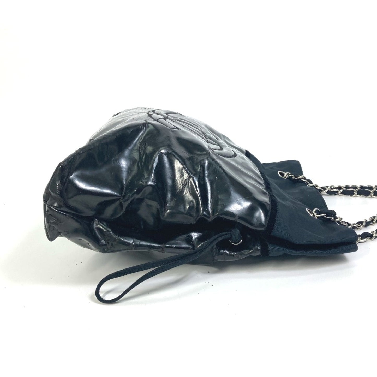 Chanel Black Patent Leather Tote Bag ()