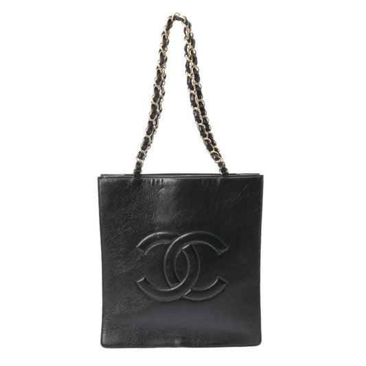 Chanel Black Leather Tote Bag ()